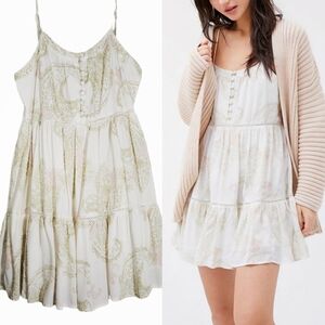 Urban Outfitters Honey Tiered Frock Mini Cami Dress, Medium
